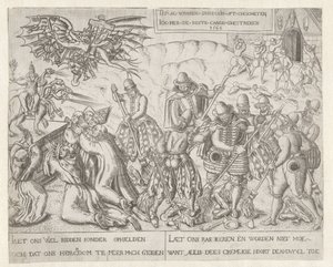 Protestanttinen "siivoaminen" katolisesta kirkosta Kerjäläisten ikonoklasmi, 1566 tekijältä Anonymous