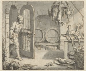 Rotta kaupungista ja rotta maaseudulta Suunnitelmat Jean de la Fontainen Fablesin painokselle (sarjan nimi) tekijältä Anonymous