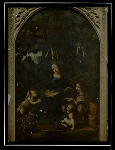 Jäljennös Leonardo da Vincistä, Virgin on the Rocks, Louvre tekijältä Anonymous