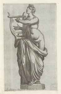 Apollon veistos Timanlidisin Apollo-teos farnesialaisessa palatsissa (otsikko esineessä) Antiikkiveistoksia Roomassa (sarjan nimi) Ikonit Rooman kaupungin muinaisista patsaista, joita nähdään julkisilla paikoilla (sarjan nimi) tekijältä Anonymous