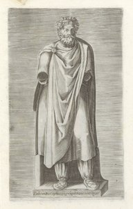Sculptuur van een gegengen koning Parthoriumin kuninkaan vankeja Rooman mustasta kivestä Cesysin rakennuksessa (nimi esineessä) Antiikkiveistoksia Roomassa (sarjan nimi) Ikonit Rooman kaupungin muinaisista patsaista, joita nähdään julkisilla paikoilla (sar tekijältä Anonymous