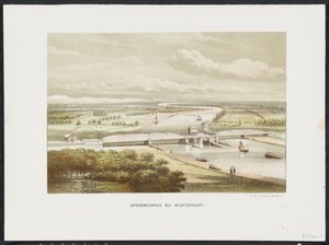 Rautatiesilta Westervoortissa, 1846 Rautatiesilta Westervoortissa (otsikko esineessä) Päärautatiesillat Alankomaissa (sarjan nimi) tekijältä Anonymous
