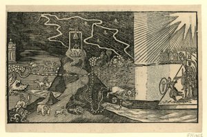 Caricatura sobre Jacobus Taurinus, 1615 finlandès tekijältä Anonymous