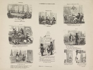 Sarjakuva Utrechtin määräyksestä rakentamisesta ja purkamisesta, 1857 Rakennus- ja purkumääräykset (kohteen nimi) tekijältä Anonymous