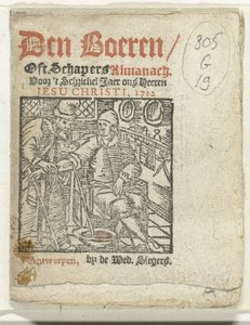 Nimisivu: Den Boeren / Oft Schapers Almanach Voor 