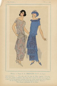 Hyvin pariisilainen, 1923, nro 3: A. PRÉVOSTIN nauhat ja kankaat...SENTIMENTALES... tekijältä Anonymous