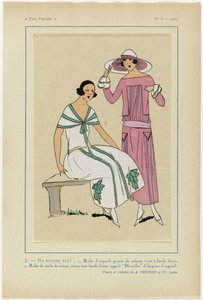 Hyvin pariisilainen, 1923, nro 6: 5.- ÄLÄ SIELU! - 1. Organdy-mekko... tekijältä Anonymous