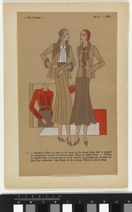 Erittäin pariisilainen. Muotia, tyylikkyyttä, eleganssia Hyvin pariisilainen, 1931, nro 6: 2. - Viehättävä urheilupuku... tekijältä Anonymous