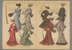 Kaksi sivua La Mode du Petit Journalista, 10. marraskuuta 1902 tekijältä Anonymous