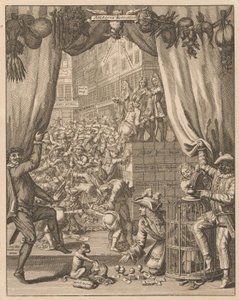 Selitys levystä Harlequin Actionist, 1720 Arlequyn Actionist (otsikko esineessä) Tytelplaatin selitys Arlequyn Actionistille (otsikko esineessä) The Great Scene of Folly (sarjan nimi) tekijältä Anonymous