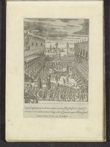 Viering van Vette Donderdag op het Piazzetta te Venetië Scenes uit het Venetiaanse leven (sarjan nimi) Habiti d