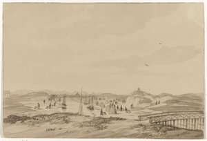 Hiekkakaivaus dyynissä lähellä Haagia, 1846 tekijältä Anonymous