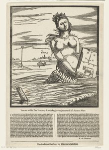 Edamin merenneito, 1403 Villistä Sea-Ladysta peräisin oleva welcke ghevanghen oli Purmer-Meerissä (otsikko esineessä) tekijältä Anonymous