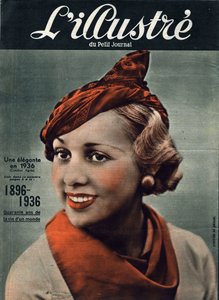 1896-1936: neljäkymmentä vuotta maailman elämää. Muotokuva tyylikkäästä naisesta vuodelta 1936. "" L