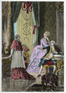Kuningattaren kaulakorun tapaus (1785-1786): kardinaali Louis Rene Edouard de Rohan (1734-1803) ennen kuningas Ludvig XVI (1754-1793) ja kuningatar Marie Antoinette (1755-1793) tekijältä Anonymous Anonymous