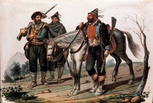 Prikaati Calabriassa, Italiassa. 1800-luvun kaiverrus Yksityinen kokoelma tekijältä Anonymous Anonymous