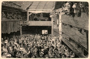 Katolisen jumalanpalveluksen juhliminen Porrentruyssa Sveitsissä vuonna 1874 valokuvan jälkeen. Kaiverrus "Les Missions Catholiques au XIXeme Siecle" Louis-Eugene (Louis Eugene) Louvet. yksityinen kokoelma. tekijältä Anonymous Anonymous