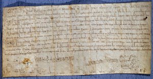 Carta del rei Carlemany (Carles I, Carles el Gran o Carol Magnus) (742-814) que eximeix l