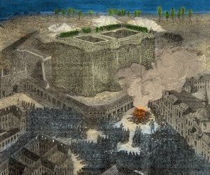 Fete de la Saint Jean Place de la Bastille al segle XVIII, Gravat, Col·lecció privada finlandès tekijältä Anonymous Anonymous