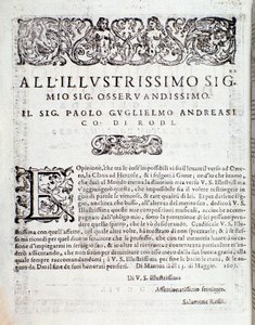 Ensimmäinen sivu Salomone Rossin ensimmäisestä sinfoniakirjasta tekijältä Anonymous Anonymous