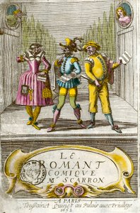 Ranskalaisen kirjailijan Paul Scarronin (1610-1660) sarjakuvaromaanin etukuva tekijältä Anonymous Anonymous