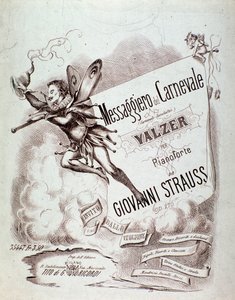 Johann Straussin Carnevals-Botschafterin (op. 270) musiikkipartituurin etukappale tekijältä Anonymous Anonymous