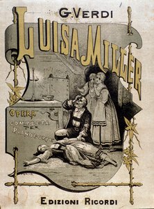 Giuseppe Verdin oopperan Luisa Millerin partituurin etukappale tekijältä Anonymous Anonymous