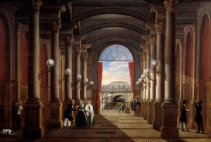 Sisäkuva entisestä asemasta Saint Lazare (Saint-Lazare) Anonyymi maalaus. 1845 Su. 1,35x1,85 m Pariisi, Musee Carnavalet tekijältä Anonymous Anonymous
