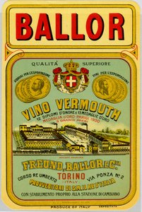 Italialainen vermuttialkoholimainos, 1800-luvun loppu tekijältä Anonymous Anonymous