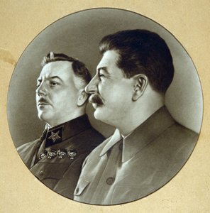 Josef Stalin ja Kliment Vorošilov (Vorotšilov tekijältä Anonymous Anonymous