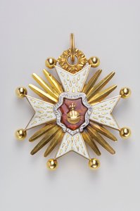 Baijerin kuningaskunta - Pyhän Hubertin ritarikunta: arvomerkit (käänteinen) - 1700-1750 tekijältä Anonymous Anonymous