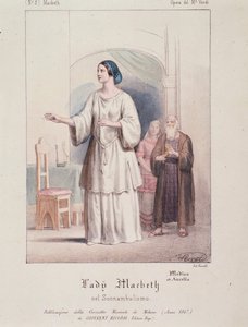 Lady Macbeth -hahmo Giuseppe Verdin oopperassa Macbeth tekijältä Anonymous Anonymous