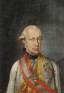 Leopold II Empereur des Romains - Uusklassismi : Leopold II:n muotokuva, Pyhän Rooman keisari (1747-1792), Anonymous, n. 1780. Öljy kankaalle, 34x23,5. Yksityinen kokoelma tekijältä Anonymous Anonymous