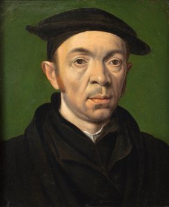 Miehen muotokuva, noin 1550 (öljy kuparille). tekijältä Anonymous Anonymous