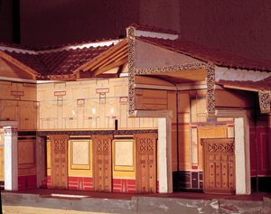 Miniatyyri Traagisen runoilijan talosta Pompeissa. tekijältä Anonymous Anonymous