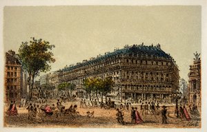 Pariisi 1874: Boulevard des Capucines, yksityinen kokoelma tekijältä Anonymous Anonymous