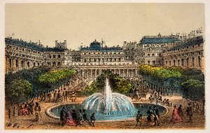 Pariisi 1874: Kuninkaanlinnan puutarhat, yksityinen kokoelma tekijältä Anonymous Anonymous