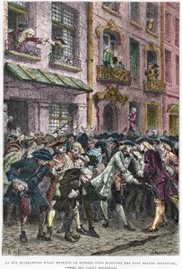 Pariisi IV:n kaupunginosa - La rue Quincampoix en 1720 a l