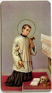 Imatge pietosa: Aloysius Gonzaga adorant la creu (impressió)finlandesa tekijältä Anonymous Anonymous