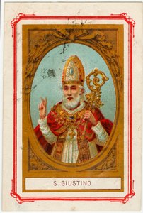 Hurskas kuva: Justin of Chieti (kromolitografia) tekijältä Anonymous Anonymous