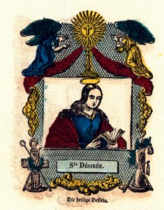 Imatge pietosa: Santa Desiree. Gravat del segle XIX Col·lecció particular finlandesa tekijältä Anonymous Anonymous