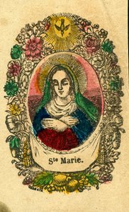 Hurskas kuva: Neitsyt Maria (Epinal print) tekijältä Anonymous Anonymous