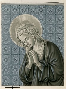 Hurskas kuva: Neitsyt Maria (printti) tekijältä Anonymous Anonymous