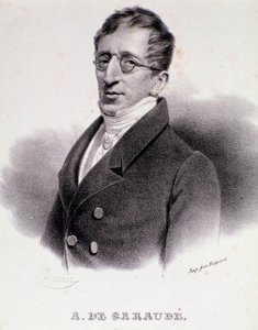 Ranskalaisen säveltäjän Alexis de Garauden (1779-1852) muotokuva. 1800-luvulla. tekijältä Anonymous Anonymous