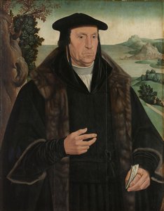 Cornelis Aerentsz van der Dussenin muotokuva, noin 1555-1570 (öljy paneelille). tekijältä Anonymous Anonymous