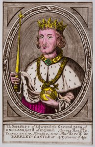 Edward II (1284-1327) Englannin kuninkaan muotokuva, Privee Collection tekijältä Anonymous Anonymous
