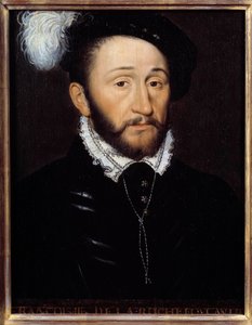 Muotokuva Francois III de la Rochefoucauldista, Champagnen kuvernööristä (k. 1572) Anonyymi maalaus. 16. vuosisata. Aurinko 0,33x0,23 m tekijältä Anonymous Anonymous