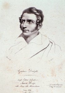 Gaetano Donizettin muotokuva (kaiverrus tekijältä Anonymous Anonymous