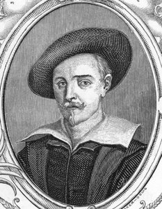 Guido Renin (1575-1642) muotokuva. italialainen taidemaalari. armengaudin kaiverrus vuodelta 1859 Euroopan gallerioissa - Italiassa. Yksityinen kokoelma. tekijältä Anonymous Anonymous