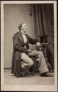 Hans Christian Andersenin (1805-1875) muotokuva, Anonyymi . Valokuva, noin 1865. Yksityiskokoelma tekijältä Anonymous Anonymous